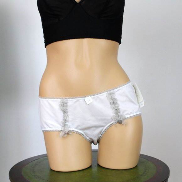 NWT La Senza Just Married Frilly White Panties Lingerie Hipster Panty Large P31 - Picture 9 of 9